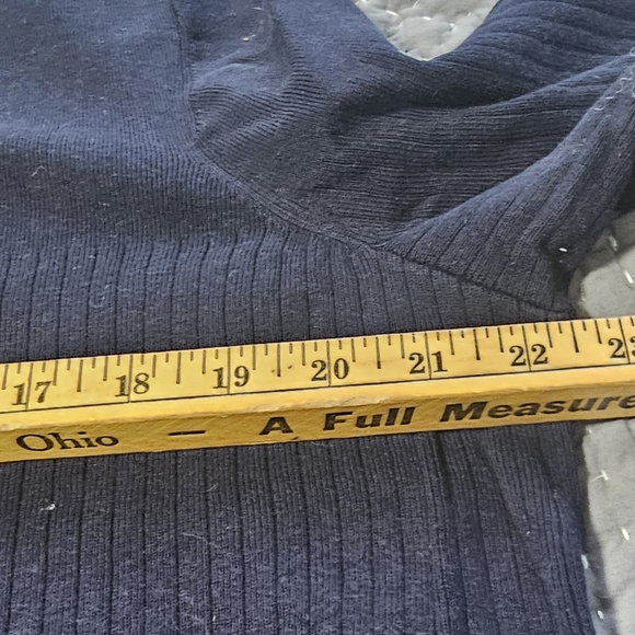 Talbots Navy Blue Cardigan Sweater - Picture 4 of 8